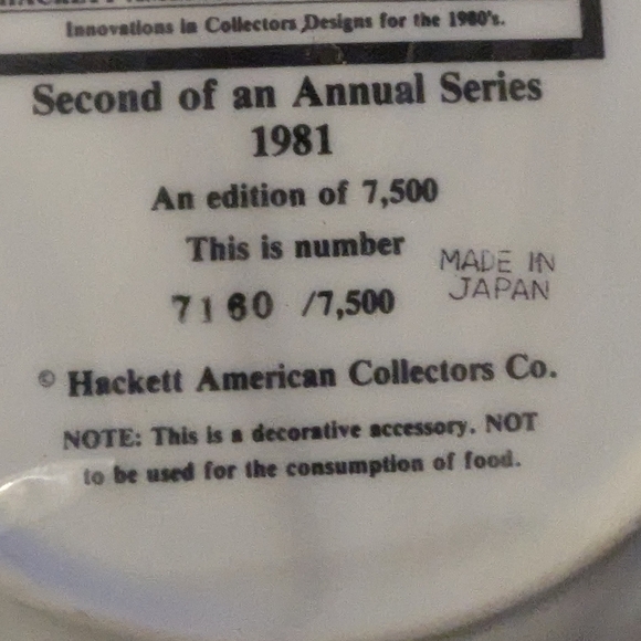 Panda Art HACKETT AMERICAN COLLECTOR PLATE ASIAN PANDAS SADAKO MANO - Picture 5 of 5